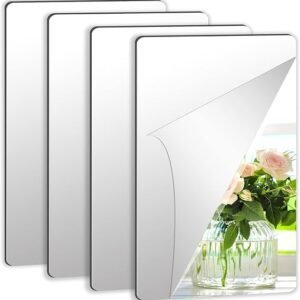 4pc Pack A4 Size Self Adhesive Acrylic Silver Mirror